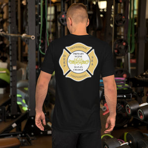 Open image in slideshow, SDFD Deep Sea Firefighter &quot;MAN IN CHARGE&quot; T-Shirt
